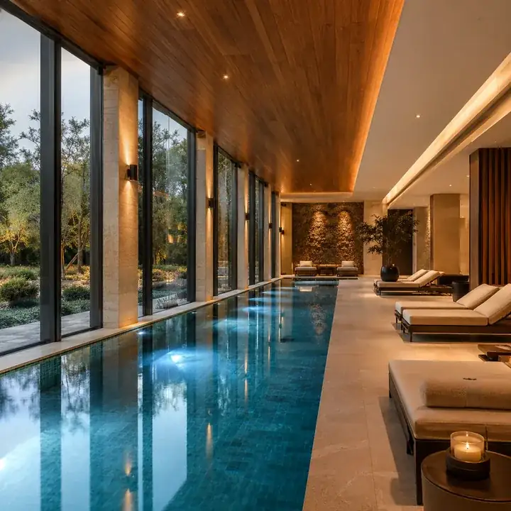 Prestige Rosewood swimming pool at the lakefront Phase 3 of Prestige Raintree Park, Varthur