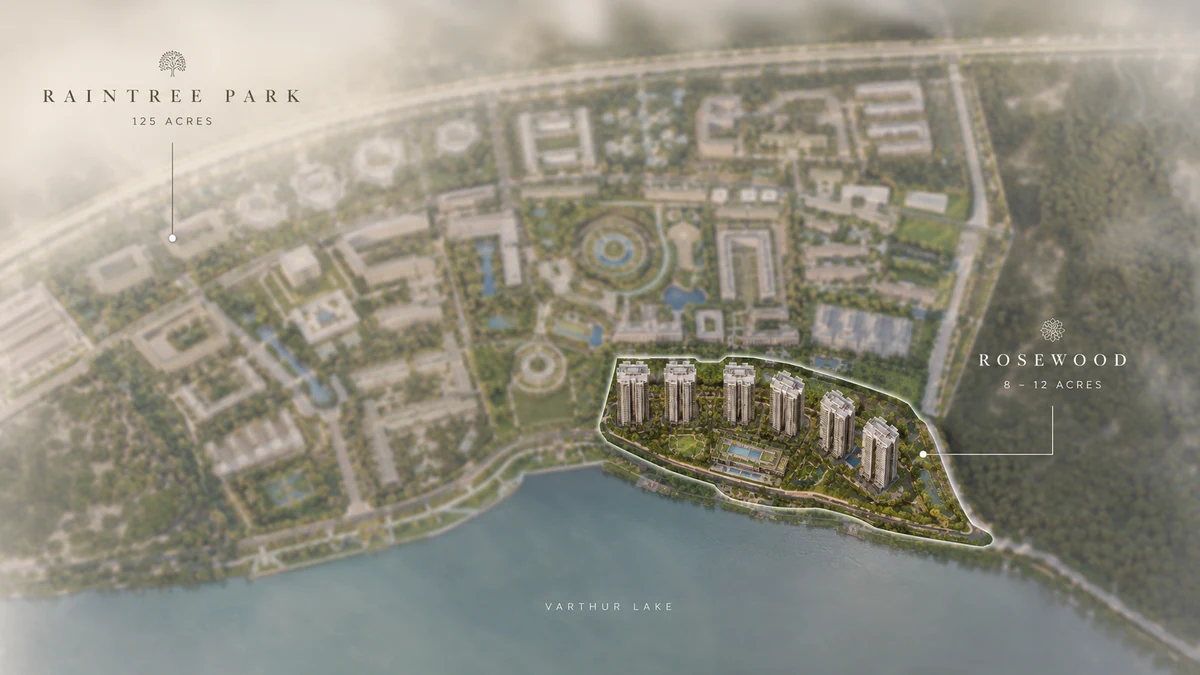 Prestige Rosewood master plan site layout